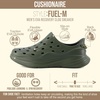 image:imageCUSHIONAIRE Fuel EVA Recovery Shoes for Men Lightweight Slip On Waterproof Sneaker Clogs with Cushioned Footbed and Ventilated DesignOlive