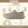 image:imageCUSHIONAIRE Fuel EVA Recovery Shoes for Men Lightweight Slip On Waterproof Sneaker Clogs with Cushioned Footbed and Ventilated DesignPutty