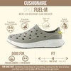 image:imageCUSHIONAIRE Fuel EVA Recovery Shoes for Men Lightweight Slip On Waterproof Sneaker Clogs with Cushioned Footbed and Ventilated DesignSageOff White