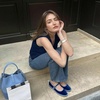 image:imageCUSHIONAIRE Missy Mary Jane Ballet Flats for Women Breathable Lightweight Womens Flats with Adjustable Buckle and Cushioned Memory FoamBlueBlue