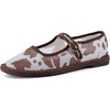 image:imageCUSHIONAIRE Missy Mary Jane Ballet Flats for Women Breathable Lightweight Womens Flats with Adjustable Buckle and Cushioned Memory FoamBrownCow
