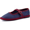 image:imageCUSHIONAIRE Missy Mary Jane Ballet Flats for Women Breathable Lightweight Womens Flats with Adjustable Buckle and Cushioned Memory FoamDusty BlueRed