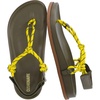image:imageCUSHIONAIRE Era Rope Thong Strappy Sandals for Women Flat Minimalist Sandals Women Footwear with Adjustable Ankle SupportOlive