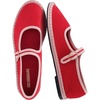 image:imageCUSHIONAIRE Missy Mary Jane Ballet Flats for Women Breathable Lightweight Womens Flats with Adjustable Buckle and Cushioned Memory FoamRedPink