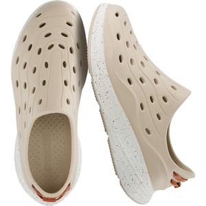 image:imageCUSHIONAIRE Fuel EVA Recovery Shoes for Men Lightweight Slip On Waterproof Sneaker Clogs with Cushioned Footbed and Ventilated DesignKhakiOff White