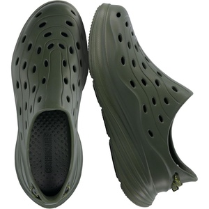 image:imageCUSHIONAIRE Fuel EVA Recovery Shoes for Men Lightweight Slip On Waterproof Sneaker Clogs with Cushioned Footbed and Ventilated DesignOlive