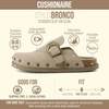 image:imageCUSHIONAIRE Bronco Slip On Mule Womens Shoes  Genuine Suede Leather Clogs with Adjustable Buckle and Studded Detailing Stylish Fall Shoes for WomenBiscuit
