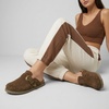 image:imageCUSHIONAIRE Bronco Slip On Mule Womens Shoes  Genuine Suede Leather Clogs with Adjustable Buckle and Studded Detailing Stylish Fall Shoes for WomenBrown
