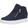 image:imageCUSHIONAIRE Hart Womens Casual Shoes with Dual Zippers Lightweight Hidden Wedge Fashion Sneakers for WomenNavy