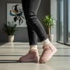 image:imageCUSHIONAIRE Hip3 Genuine Suede Leather Ankle Boots for Women  Pull On Cozy Faux Fur Boots Womens Shoes with Comfortable Memory FoamPink Genuine Suede