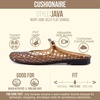 image:imageCUSHIONAIRE Java Casual Womens Jelly Flats with Adjustable Strap Closed Toe Mary Janes Mule Design Waterproof Jelly Sandals for WomenChocolate