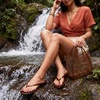 image:imageCUSHIONAIRE Kizzy Clear Jelly Tote Bags for Women Lightweight Waterproof Beach Purse with Open Top and Lattice CutoutWhiskey