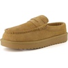 image:imageCUSHIONAIRE Ollie Cozy Genuine Suede Clogs for Women Comfortable SlipOn Mule Loafers with Faux Fur Lining Memory Foam Cushioning and Durable Rubber SoleChestnut
