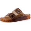 image:imageCUSHIONAIRE Pool Slides for Women Water Resistant Double Buckle Adjustable SlipOn Womens Sandals for Beach Shower Casual WearAmber