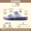 image:imageCUSHIONAIRE Pool Slides for Women Water Resistant Double Buckle Adjustable SlipOn Womens Sandals for Beach Shower Casual WearBlue
