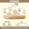 image:imageCUSHIONAIRE Pool Slides for Women Water Resistant Double Buckle Adjustable SlipOn Womens Sandals for Beach Shower Casual WearChampagne