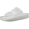 image:imageCUSHIONAIRE Pool Slides for Women Water Resistant Double Buckle Adjustable SlipOn Womens Sandals for Beach Shower Casual WearClear
