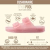 image:imageCUSHIONAIRE Pool Slides for Women Water Resistant Double Buckle Adjustable SlipOn Womens Sandals for Beach Shower Casual WearPink