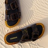 image:imageCUSHIONAIRE Pool Slides for Women Water Resistant Double Buckle Adjustable SlipOn Womens Sandals for Beach Shower Casual WearTortoise