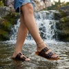 image:imageCUSHIONAIRE Pool Slides for Women Water Resistant Double Buckle Adjustable SlipOn Womens Sandals for Beach Shower Casual WearTortoise
