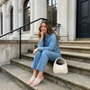image:imageCUSHIONAIRE Spryte Flared Kitten Heels for Women Square Toe Thong Heeled Sandals with Woven Braided Strap and Slip On Mule StyleBone