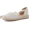 image:imageCUSHIONAIRE Talisa Espadrilles for Women Closed Toe Wedge Sandal with Elastic Ankle Strap and Jute Wrapped SoleBeige