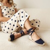 image:imageCUSHIONAIRE Talisa Espadrilles for Women Closed Toe Wedge Sandal with Elastic Ankle Strap and Jute Wrapped SoleNavy