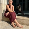 image:imageCUSHIONAIRE Tory Strappy Flat Sandals for Women Toe Ring Sandals with Adjustable Buckle Ankle Strap Wrap StyleGold