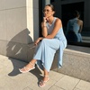 image:imageCUSHIONAIRE Tory Strappy Flat Sandals for Women Toe Ring Sandals with Adjustable Buckle Ankle Strap Wrap StyleIvory