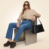 image:imageCUSHIONAIRE Womens Gibbons Faux Wood Clog with Memory Foam Padding Wide Widths AvailableBlack