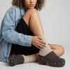 image:imageCUSHIONAIRE Womens Gibbons Faux Wood Clog with Memory Foam Padding Wide Widths AvailableBlack