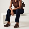 image:imageCUSHIONAIRE Womens Gibbons Faux Wood Clog with Memory Foam Padding Wide Widths AvailableBlack