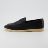 image:imageCUSHIONAIRE Womens Jetset Slip on Loafer Memory Foam Wide Widths AvailableBlackCream