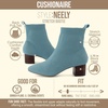 image:imageCUSHIONAIRE Womens Tan Wide Width 95 Heeled Knit BootieBlue Haze
