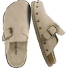 image:imageCUSHIONAIRE Bronco Slip On Mule Womens Shoes  Genuine Suede Leather Clogs with Adjustable Buckle and Studded Detailing Stylish Fall Shoes for WomenBiscuit
