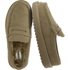 image:imageCUSHIONAIRE Ollie Cozy Genuine Suede Clogs for Women Comfortable SlipOn Mule Loafers with Faux Fur Lining Memory Foam Cushioning and Durable Rubber SoleMoss