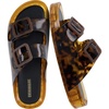 image:imageCUSHIONAIRE Pool Slides for Women Water Resistant Double Buckle Adjustable SlipOn Womens Sandals for Beach Shower Casual WearTortoise