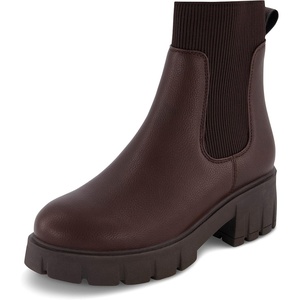 image:imageCUSHIONAIRE Womens Sparks slip on chelsea boot Memory Foam Wide Widths AvailableChocolate