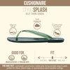 image:imageCUSHIONAIRE Splash Jelly Flip Flops for Women With Flexible Sole Soft Footbed Summer Sandals for WomenGreen