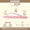 image:imageCUSHIONAIRE Splash Jelly Flip Flops for Women With Flexible Sole Soft Footbed Summer Sandals for WomenPink
