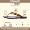 image:imageCUSHIONAIRE Splash Jelly Flip Flops for Women With Flexible Sole Soft Footbed Summer Sandals for WomenTortoise