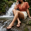 image:imageCUSHIONAIRE Splash Jelly Flip Flops for Women With Flexible Sole Soft Footbed Summer Sandals for WomenTortoise