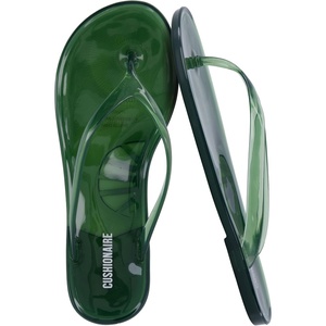 image:imageCUSHIONAIRE Splash Jelly Flip Flops for Women With Flexible Sole Soft Footbed Summer Sandals for WomenGreen