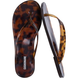 image:imageCUSHIONAIRE Splash Jelly Flip Flops for Women With Flexible Sole Soft Footbed Summer Sandals for WomenTortoise