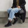 image:imageCUSHIONAIRE BritainL Womens Chelsea Boots Genuine Suede Ankle Boots for Women with Cushioned Insole and Lug SoleBlack