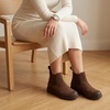 image:imageCUSHIONAIRE BritainL Womens Chelsea Boots Genuine Suede Ankle Boots for Women with Cushioned Insole and Lug SoleBrown