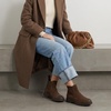 image:imageCUSHIONAIRE BritainL Womens Chelsea Boots Genuine Suede Ankle Boots for Women with Cushioned Insole and Lug SoleBrown