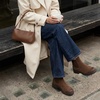 image:imageCUSHIONAIRE BritainL Womens Chelsea Boots Genuine Suede Ankle Boots for Women with Cushioned Insole and Lug SoleBrown
