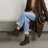 image:imageCUSHIONAIRE BritainL Womens Chelsea Boots Genuine Suede Ankle Boots for Women with Cushioned Insole and Lug SoleChocolate