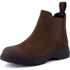 image:imageCUSHIONAIRE BritainL Womens Chelsea Boots Genuine Suede Ankle Boots for Women with Cushioned Insole and Lug SoleBrown